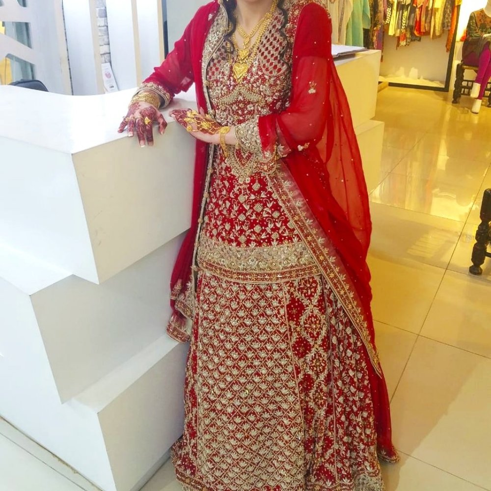 Beautiful Two Piece Lehenga Bridal Dress